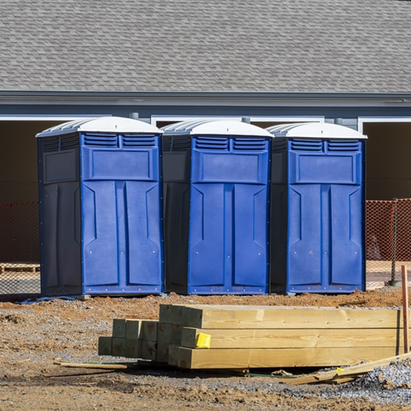 how can i report damages or issues with the porta potties during my rental period in Post Falls Idaho